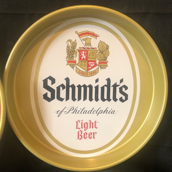 Schmidt’s of Philadelphia beer trays circa 1970 and Pabst Blue Ribbon tray - Picture 3 of 9